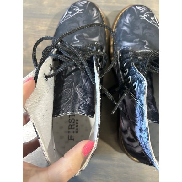 NEW First Dance Skull Print Boots Size 40 EU 7 US Unisex Gothic - Picture 7 of 7